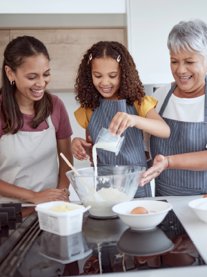 3 women cooking