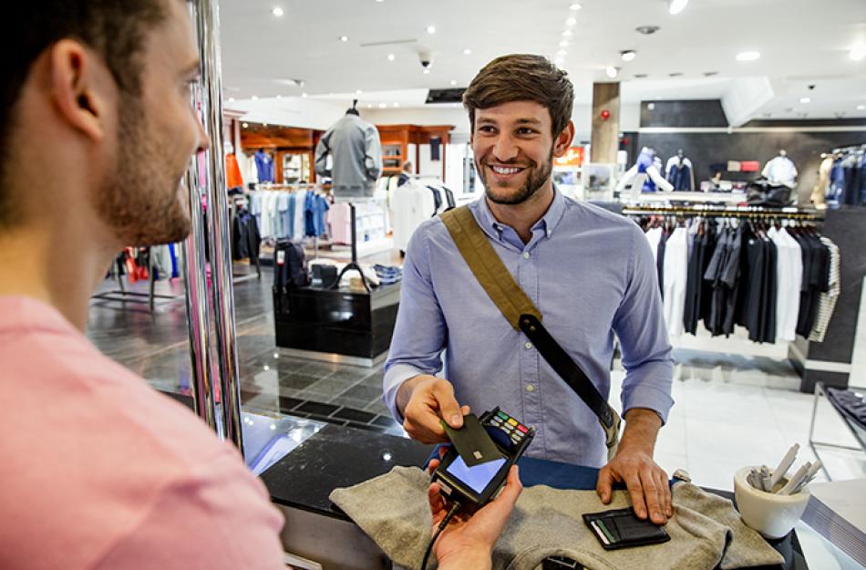 picture of a man shopping