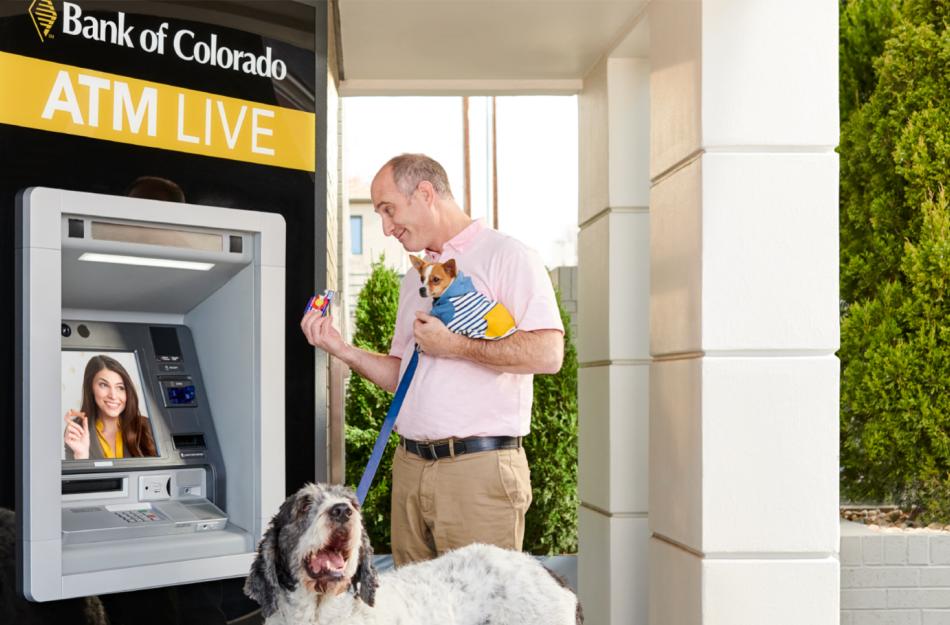 man at one of our live ATM locations