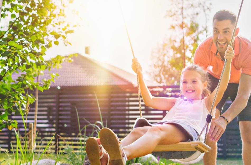 girl on a swing