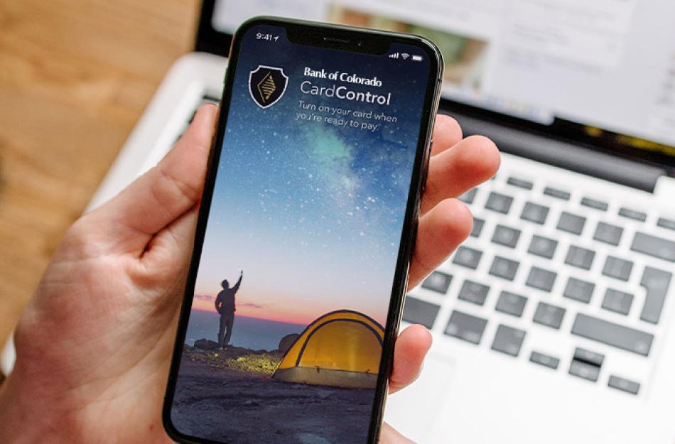 picture of the CardControl app