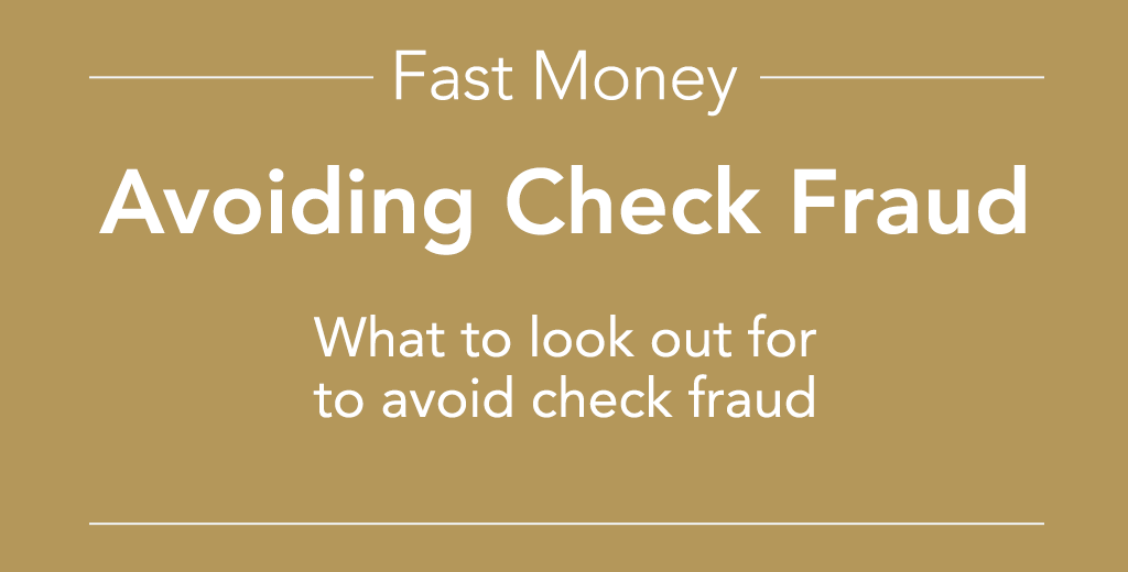 avoiding check fraud